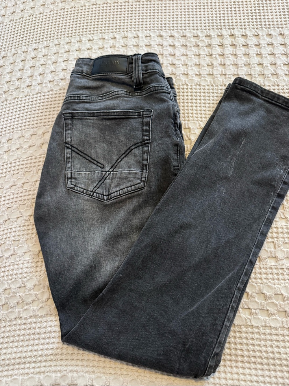 Kenneth Cole Reaction Slim Men's Washed Black Jeans